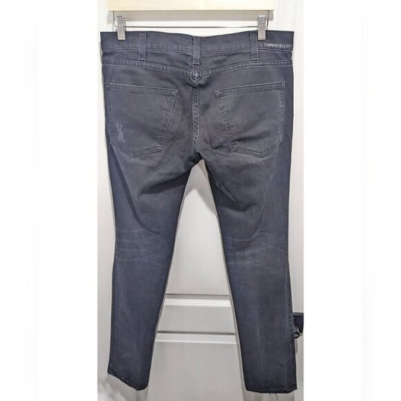 Current/elliott | The Skinny distressed jean in Night - Picture 3 of 12